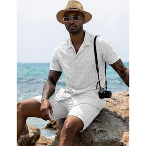 <b>Men's</b> Summer Casual Shirt <b>Shorts</b> Combo Lightweight Breathable Outfit <b>for</b> Outdoor Training or <b>Loungewear</b> Comfortable Stylish - Product Image 6