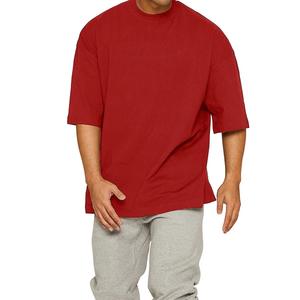 Serigrafía personalizada de alta calidad 220GSM Merch 100% tela de algodón para ropa de calle gráfica de peso pesado camisetas de gran tamaño para hombres - Product Image 3