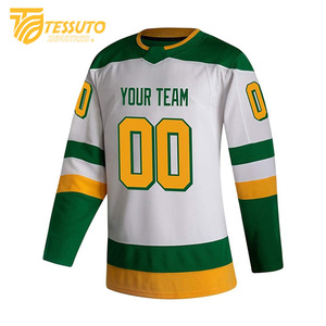 Jersey de hockey sobre hielo bordado personalizado servicio OEM 100% poliéster secado rápido Alta Calidad recién llegado - Product Image 2
