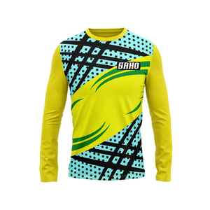 Puños elásticos de tela transpirable de cuello redondo GAA con estampado personalizado para fútbol gaélico Camogie Hurling-Club Wear OEM MOQ Digital Winter - Product Image 5