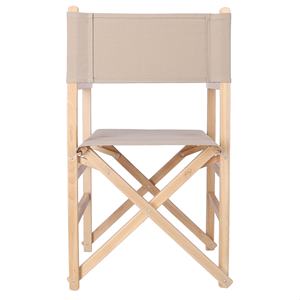 Sedia da Regista WELL HOME Grigio Pietra 51x46x86 cm in Legno di Faggio con Finitura Verniciata e Tela, Elegante e Confortevole - Product Image 6