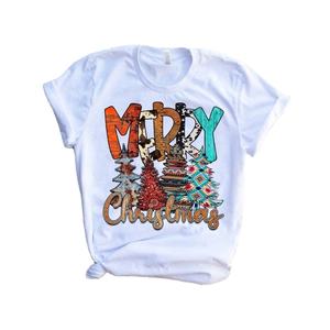 Venta al por mayor Camiseta corta para hombres Personalizable Feliz Navidad Diseño de motorista Venta caliente 100% Diseñador de algodón orgánico - Product Image 5