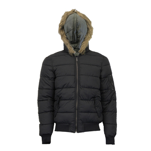 Chaqueta acolchada de invierno para hombre, abrigos reflectantes de algodón grueso impermeables con capucha de piel sintética, novedad - Product Image 4