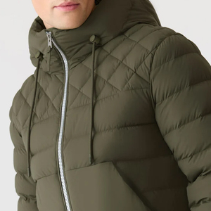 Men's Special Collection Fashionable Outfits Solid Color High Quality Comfortable <b>Quilted</b> Jacket With Customized Logo Printing - Product Image 4
