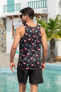 Nouveaux débardeurs de sport pour hommes de haute qualité 2026, 100% coton, respirant, tissage tricoté, impression personnalisée, vente en gros à prix avantageux - Product Image 3