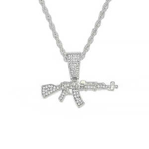 Colgante de pistola de diamantes de imitación de cristal - Product Image 3