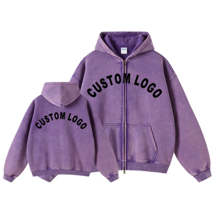 Sweat à capuche personnalisé 500gsm pour hommes pulls, sweats-shirts, fabricant de sérigraphies en soie en coton mélangé avec logo brodé - Product Image 4