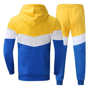 Ensemble Sweat à capuche et pantalon de survêtement épais délavés à l'acide pour hommes Vente en gros de survêtements personnalisés en polaire technique coupe ajustée pour la saison d'hiver - Product Image 2