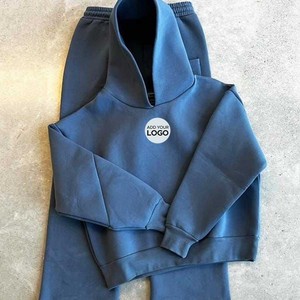 Chándal de algodón para hombre Sudadera con capucha y joggers Diseño personalizado Chándales disponibles - Product Image 3