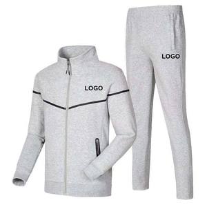 Chándal Deportivo Personalizado de Alta Calidad, 100% Algodón, Transpirable e Impermeable, con Bordado de Logotipo, Unisex para Hombre, 2 Piezas - Product Image 6