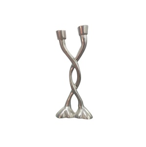 Tabletop <b>Candlestick</b> Holders Vintage Style With Handle Metal Candle Holder <b>Black</b> Colored Centerpiece Candles Holder / Stand - Product Image 5