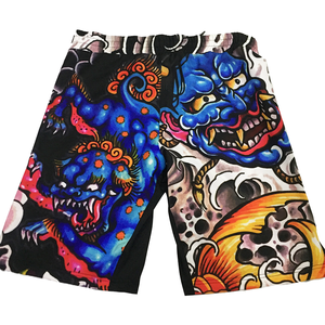 Shorts de Muay Thai pour hommes, conçus par Blue Eagle Sports Manufacturer, imprimés par transfert thermique, confortables, 100% arts martiaux - Product Image 5