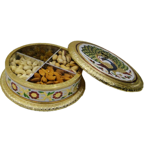 Vente en gros de boîte de rangement alimentaire personnalisée boîte de rangement de bureau en bois sec fruits thé bonbons noix conteneur de collation couvercle décoratif - Product Image 1