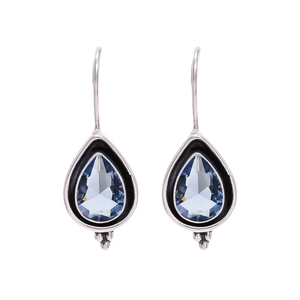 Precio de fábrica directo, piedra preciosa de iolita, Plata de Ley 925, hecho a mano pendiente, pendiente colgante, joyería de plata para mujer - Product Image 1