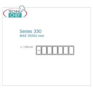 Vitrine Réfrigérée Commerciale en Acier Inoxydable de 150 cm de Long pour Ingrédients de Pizza, Compatible avec 7 Bacs GN 1/4 – Équipement de Cuisine Professionnel - Product Image 3