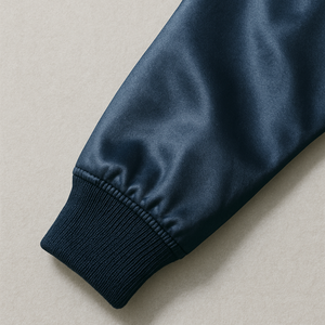 Chaqueta de satén personalizada para hombre y mujer, estilo bombardero ligero de alta calidad, ropa de calle con logotipo personalizado bordado e impresión disponible - Product Image 5