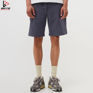 New Style Casual <b>Sweat</b> Shorts in Fleece Fabric for Men Drawstring Pockets Elastic Waist <b>Band</b> Shorts Cotton Sports Shorts - Product Image 2