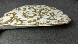 Handmade Embroidery Luxury Eco-Friendly Christmas Satin Tablemat Beaded <b>Placemat</b> <b>for</b> Dining <b>Table</b> Decoration <b>for</b> Home Wedding - Product Image 3