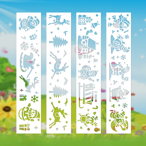 Large PVC Creative Art <strong>Stencils</strong> for <strong>Wall</strong> Painting and Drawing <strong>Design</strong> - Product Image 3