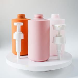 2025 Design élégant moderne 300ml HDPE double couche bouteilles en plastique pompe à lotion disponible plusieurs couleurs shampooing nettoyant pour le corps visage - Product Image 5