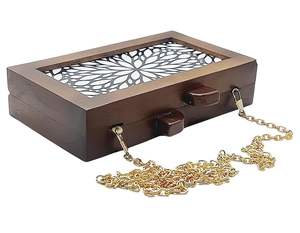 Bolsos de Mano Promocionales de Madera Hechos a Mano en India, Bolsos de Hombro, Bolsos de Mano Únicos de Madera, Logotipo Personalizado, Alta Calidad - Product Image 6