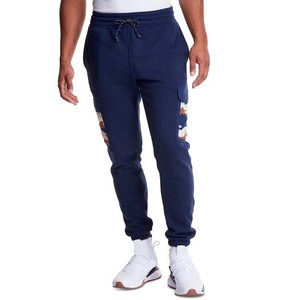 Pantalon décontracté en toile pour homme de haute qualité, respirant, taille haute, poches, cordon de serrage, pantalon de survêtement 100% coton - Product Image 1