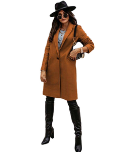 Wholesale Best Quality <b>Explosive</b> Winter Women's Cotton Coat Slim Mid-Length Hot Sale Women's Wool Coat Ladies Coat's 2024 - Product Image 5