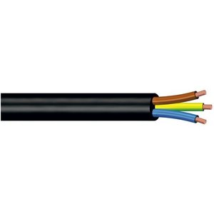 Cable Eléctrico de Tres Núcleos H05VV-F, 10m, Negro, PP0366, 1 Cable de Alimentación con 3x1 mm² - Product Image 1