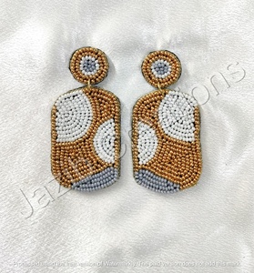 Cuentas de cristal bohemias flor flamencos Cactus Stud pendiente joyería moda semilla con cuentas mujeres pendiente - Product Image 4