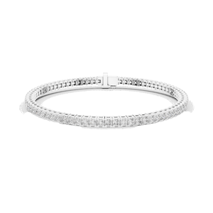 Bracelet tennis en diamant de laboratoire 4,56 CT, taille princesse et moissanite, or 10KT, 14KT, 18KT et argent 925, or rose, jaune, blanc - Product Image 2