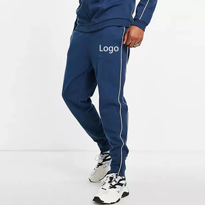Logo personnalisé en polyester/coton pour l'hiver Ensemble de survêtements de gym pour hommes en polaire coupe ajustée - Product Image 2