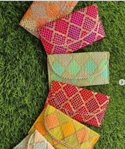 กระเป๋าคลัทช์ปักลายสำหรับผู้หญิง, กระเป๋าทรงคลัทช์สำหรับงานแต่งงานพร้อมซิปสำหรับผู้หญิงของขวัญ - Product Image 2