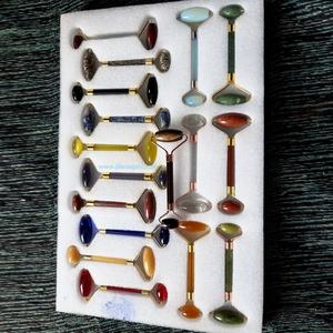 ลูกกลิ้งนวดหน้าหลากสีและโรสควอตซ์,เครื่องนวดหน้าสำหรับเป็นของขวัญลดราคา | ซื้อ Jilaniagate - Product Image 5