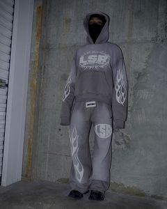Survêtement à manches longues pour adulte, fabriqué au Pakistan, avec logo personnalisé, taille élastique, séchage rapide, léger, faible MOQ, 100% coton, design vieilli - Product Image 4