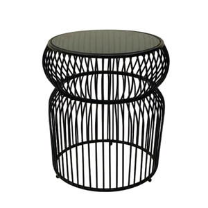 Mesa de centro de metal y mármol con forma de Escudero antiguo y moderno, mesa auxiliar de lujo Vintage para sala de estar, técnica chapada - Product Image 1