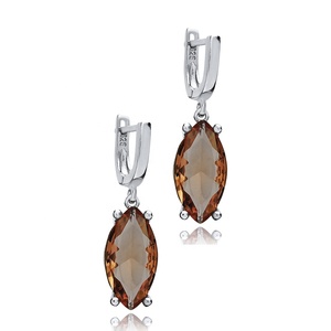 ต่างหูหินซัลทาไนต์รูปมาร์คีขนาด9X18มม. 925เงินสเตอลิงทำด้วยมือเครื่องประดับคุณภาพเยี่ยมขายส่ง - Product Image 3