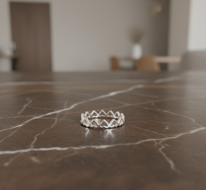 925 Sterling <b>Silver</b> Heart Engagement <b>Ring</b> Classic <b>Boho</b> Eternity Design Women's Wedding & Party <b>Ring</b> - Product Image 3