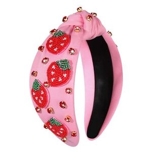 Banda de pelo de árbol de Navidad con bordado de cuentas hecho a mano para mujer con lindo estilo elegante de lujo de moda hermosa apariencia de moda - Product Image 3