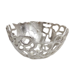 Accesorios para el hogar, cuencos decorativos de Metal de aluminio con acabado de Color dorado, vajilla de diseño lujoso, cuenco de almacenamiento para servir - Product Image 2