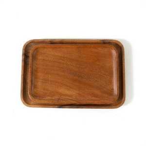 Plateau de service en bois naturel de haute qualité MA CRAFT INDIA, durable, avec poignées solides, taille classique grande, pour la maison et les restaurants - Product Image 1