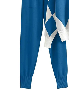 Nouveau hiver femmes survêtement léger respirant chaud Placement personnalisé impression parfaite tenue décontracté deux pièces ensembles 100% - Product Image 4