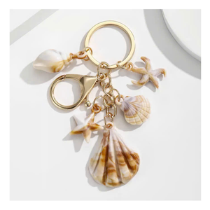 พวงกุญแจเปลือกหอย น่ารัก ทำจากอะคริลิค รูปทรงเปลือกหอยทะเล ของที่ระลึกน่ารักสำหรับคู่รัก ใช้ตกแต่งกระเป๋าเป้ กระเป๋าถือ พวงกุญแจเปลือกหอย - Product Image 2