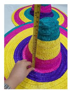 Colorful Mexico Straw Sombrero <b>Hat</b> Cowboy <b>Hat</b> Straw OEM Designs Customized - Best Choice <b>for</b> <b>Party</b> - Festival and Beach Travel - Product Image 3
