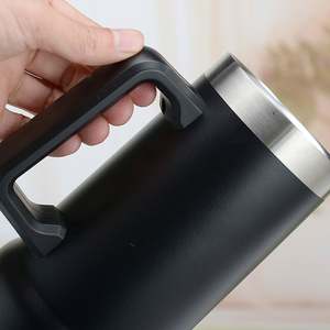 Termo de Gran Capacidad con Doble Pared, Taza de Cerveza de Acero Inoxidable 304, Taza de Café Aislada con Asa - Product Image 3