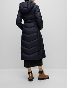 Winter sale customized logo plus size long sleeve with long length Coat Outerwear Lightweight Stand-up Collar Down <b>Jackets</b> - Product Image 2