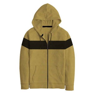 Vente en gros 2025 Nouveau design personnalisé Sweats à capuche zippés pour hommes haute qualité 100% coton Streetwear d'hiver avec fermeture éclair complète à bas prix - Product Image 3