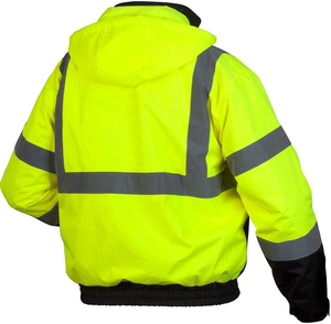 Chaqueta de seguridad de trabajo personalizada para trabajadores Diseño personalizado con bolsillos de herramientas de seguridad de chaqueta con cremallera de alta calidad - Product Image 2