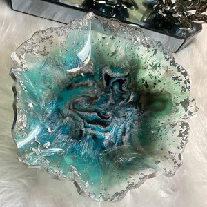 Tazón de resina de alta calidad hecho a mano de alta calidad para servir sopa de madera fideos utensilios de cocina uso empaquetado en cartón - Product Image 1