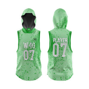 Maillots de football américain sans manches personnalisés pour hommes 7v7, grande taille, évacuation de l'humidité, impression par transfert thermique, prix bas, design personnalisé - Product Image 6