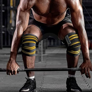 แผ่นรองเข่าอุปกรณ์ป้องกันกีฬาแบบปรับได้การดูดซับแรงกระแทกสำหรับวอลเลย์บอลบาสเกตบอลขี่จักรยานเดินป่าความปลอดภัยกลางแจ้ง - Product Image 4